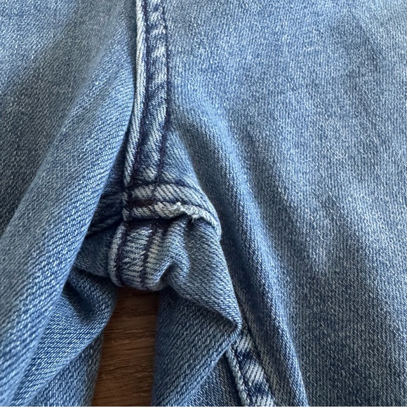 Maeve The Colette Crop High Rise Wide Leg Jeans Blue 29 Anthropologie - Picture 11 of 11